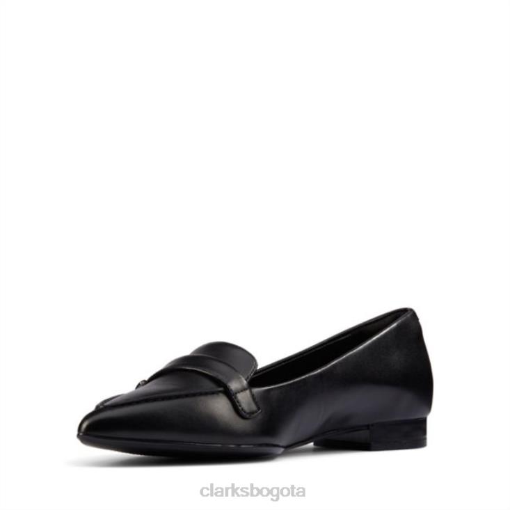 Clarks 0DX8L6472 cuero negro clarks laina 15 hebilla cuero negro unisexo cuero negro