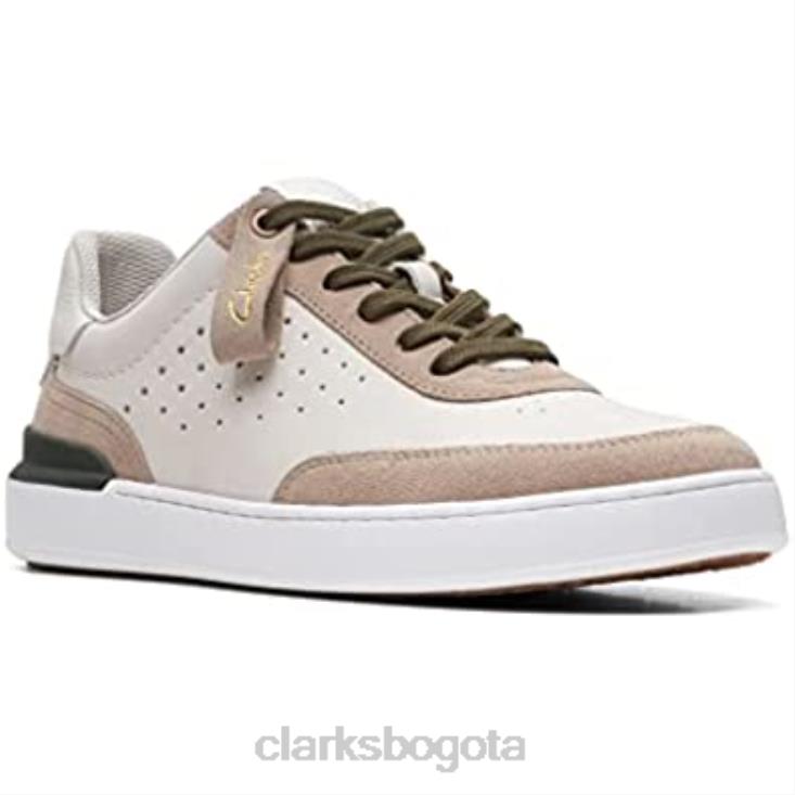Clarks 0DX8L648 Zapatos clarks court lite tor de nobuk en blanco roto combinados unisexo