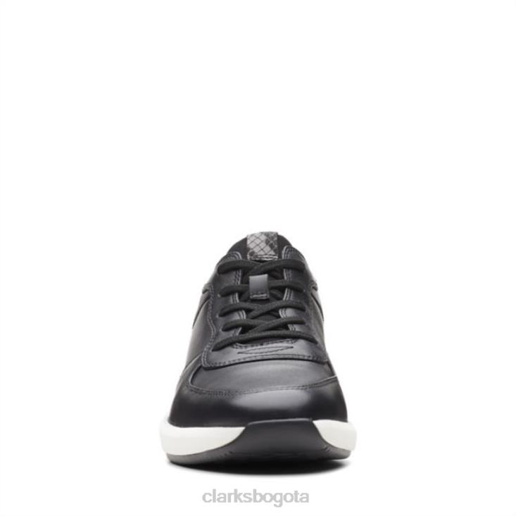 Clarks 0DX8L6481 clarks cuero combinado negro un rio sprint cuero combinado negro mujer cuero combinado negro