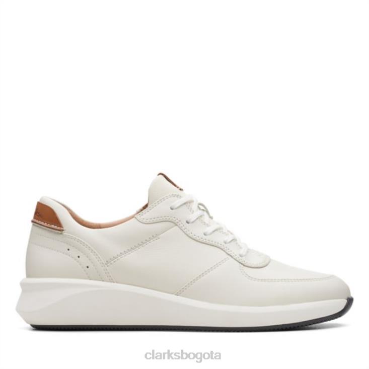 Clarks 0DX8L6482 clarks un rio sprint cuero combinado blanco cuero combinado blanco unisexo cuero combinado blanco