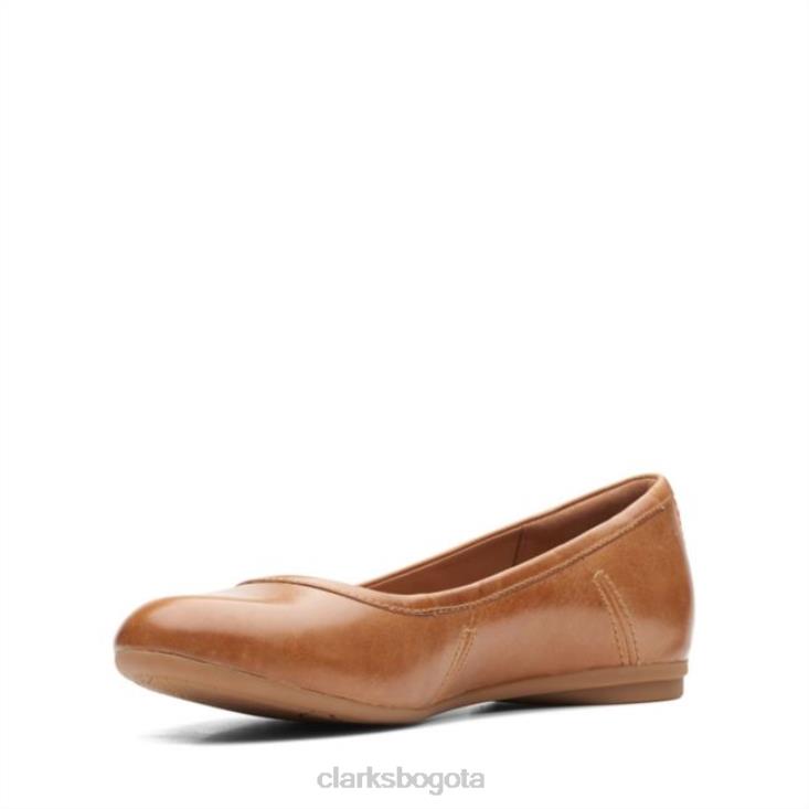 Clarks 0DX8L6485 canebay cuero liso color canela oscuro clarks cuero canela oscuro unisexo cuero bronceado oscuro