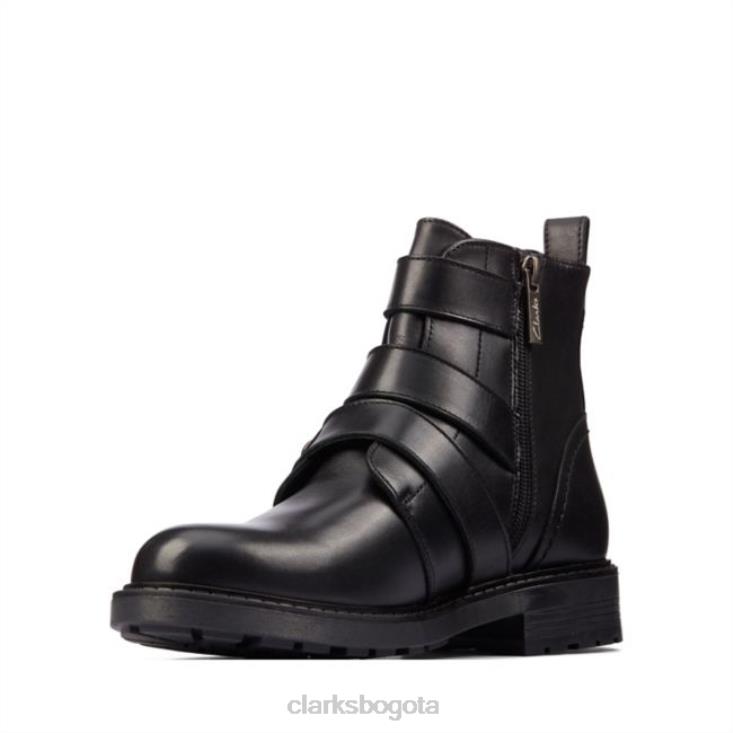 Clarks 0DX8L6486 orinoco2 stud cuero negro clarks de cuero negro mujer cuero negro