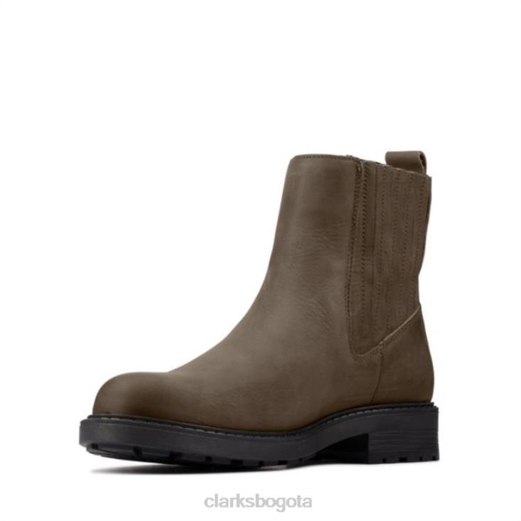 Clarks 0DX8L6487 orinoco2 cuero oliva oscuro medio clarks cuero oliva oscuro mujer cuero oliva oscuro