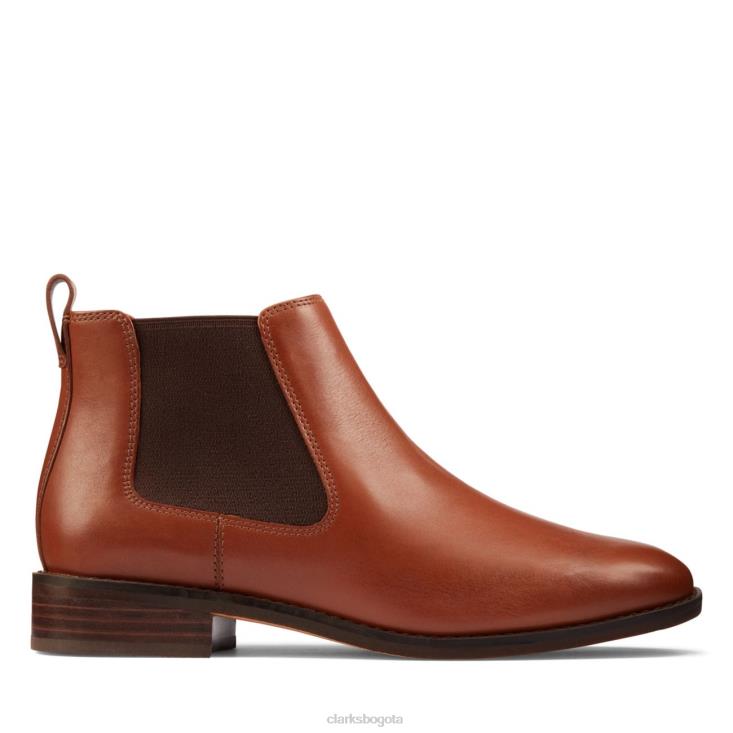 Clarks 0DX8L6495 ria chelsea cuero tostado clarks cuero tostado unisexo cuero marrón