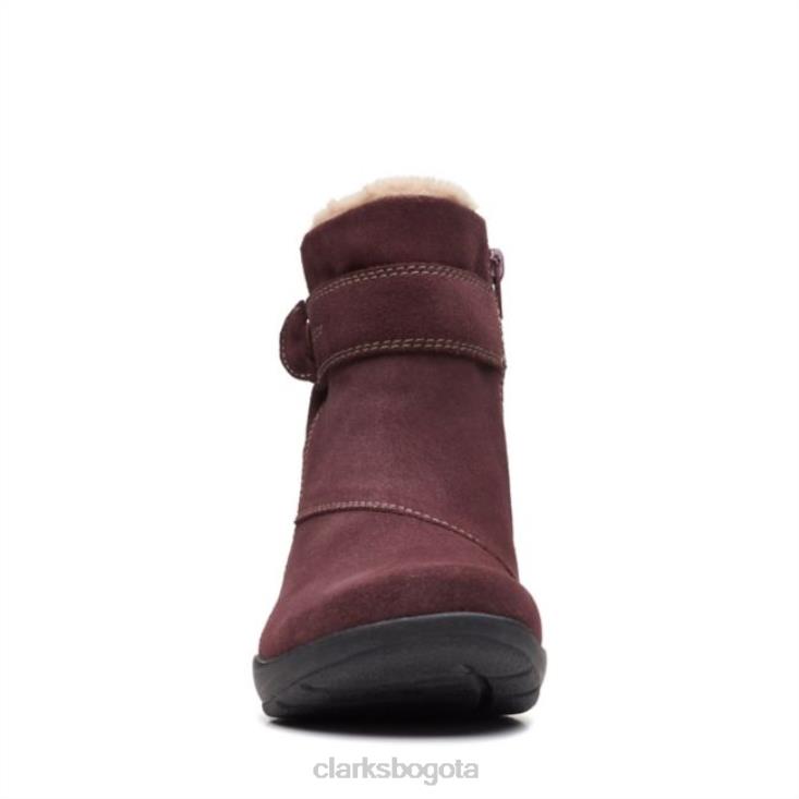 Clarks 0DX8L6498 bota clarks roseville ante burdeos ante burdeos mujer ante burdeos