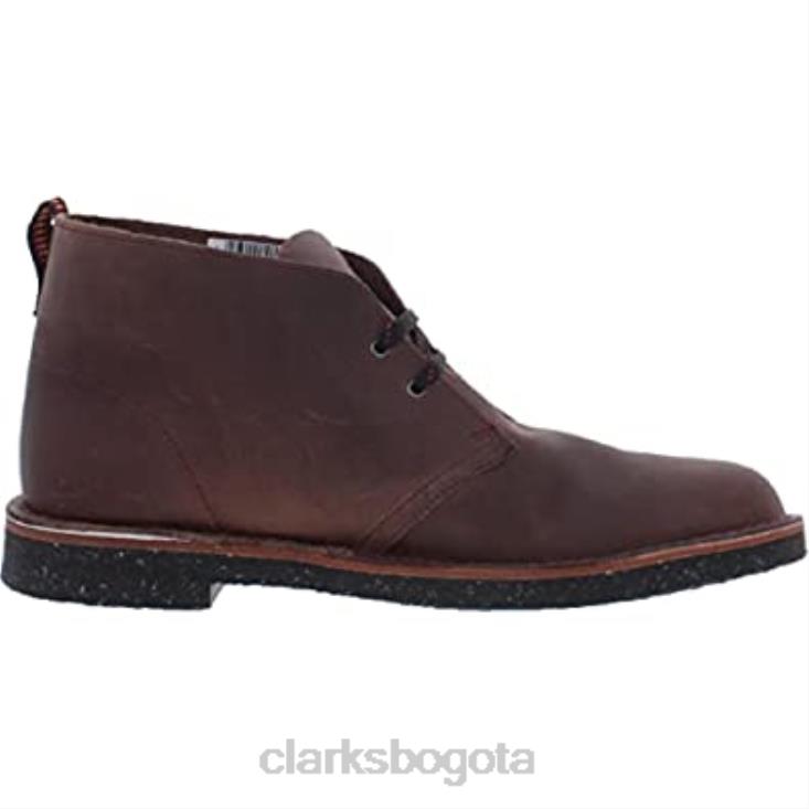 Clarks 0DX8L65 Botas chukka clarks bushacre 3 de cuero color burdeos para hombre hombres cuero burdeos