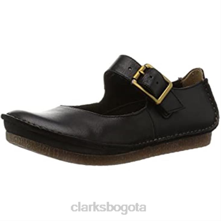 Clarks 0DX8L650 Sandalias clarks janey june mujer con tira al tobillo negro mujer cuero negro