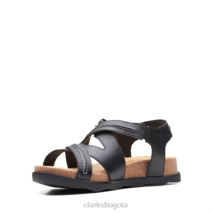Clarks 0DX8L6508 cuero negro brynn ave cuero negro clarks mujer cuero negro