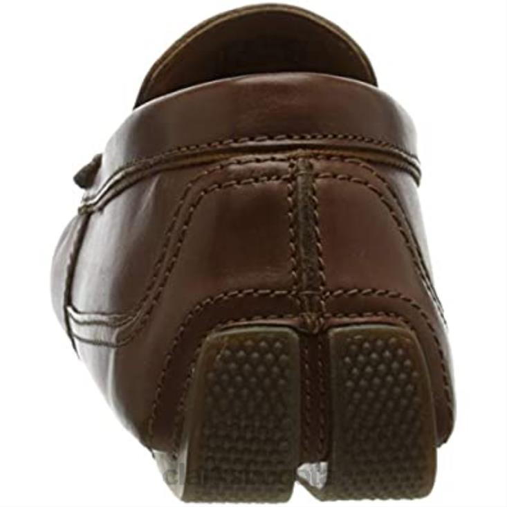 Clarks 0DX8L652 clarks markman plamoccasin de cuero color canela oscuro para hombre hombres cuero bronceado oscuro