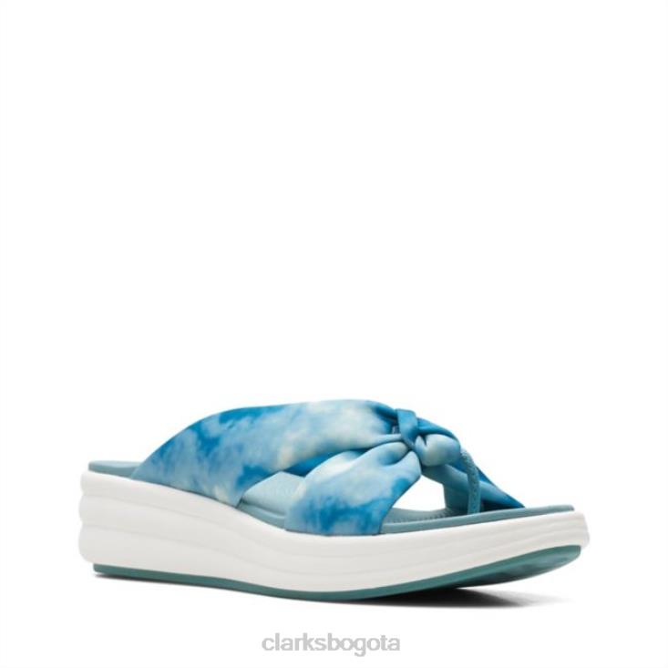 Clarks 0DX8L6529 Clarks Teal Combi Drift Ave Teal Combi mujer combinación verde azulado