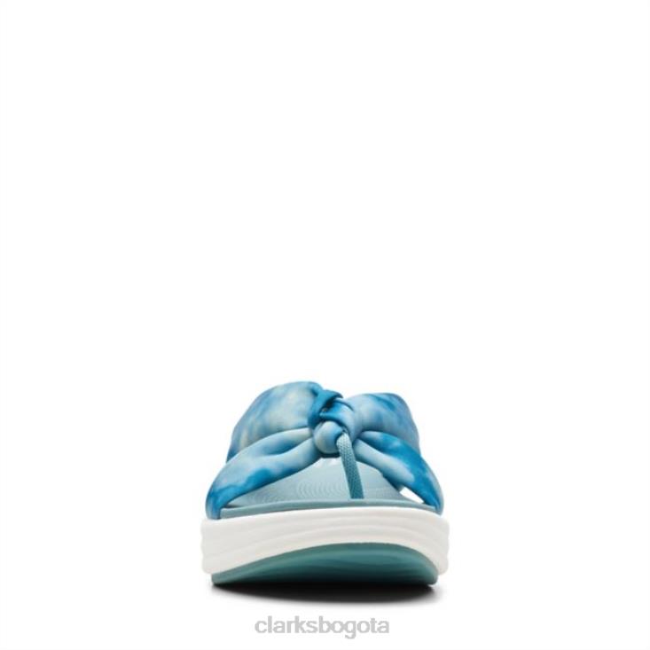 Clarks 0DX8L6529 Clarks Teal Combi Drift Ave Teal Combi mujer combinación verde azulado