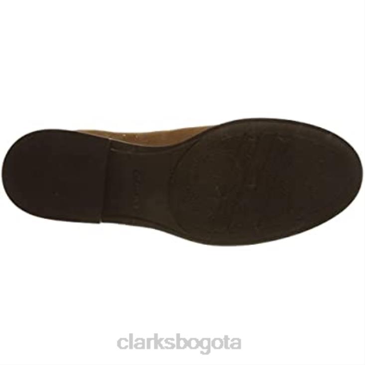 Clarks 0DX8L653 botas chelsea memi top para mujer clarks dark tan lea mujer lea bronceado oscuro