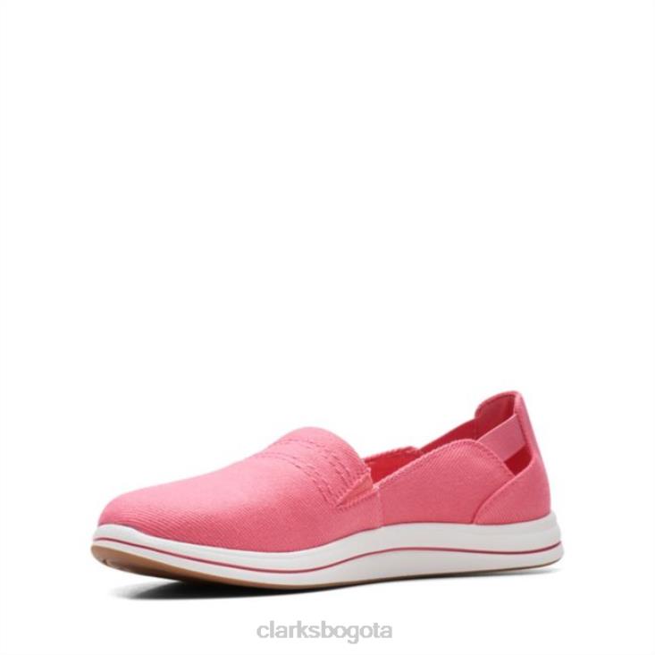 Clarks 0DX8L6530 clarks brisa paso coral brillante coral brillante mujer coral brillante