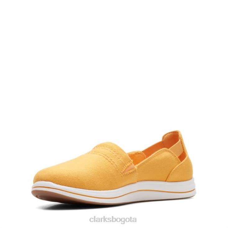 Clarks 0DX8L6531 paso de brisa clarks amarillo mujer amarillo