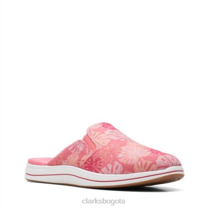 Clarks 0DX8L6533 brisa orilla coral floral clarks coral floral mujer florales coralinos