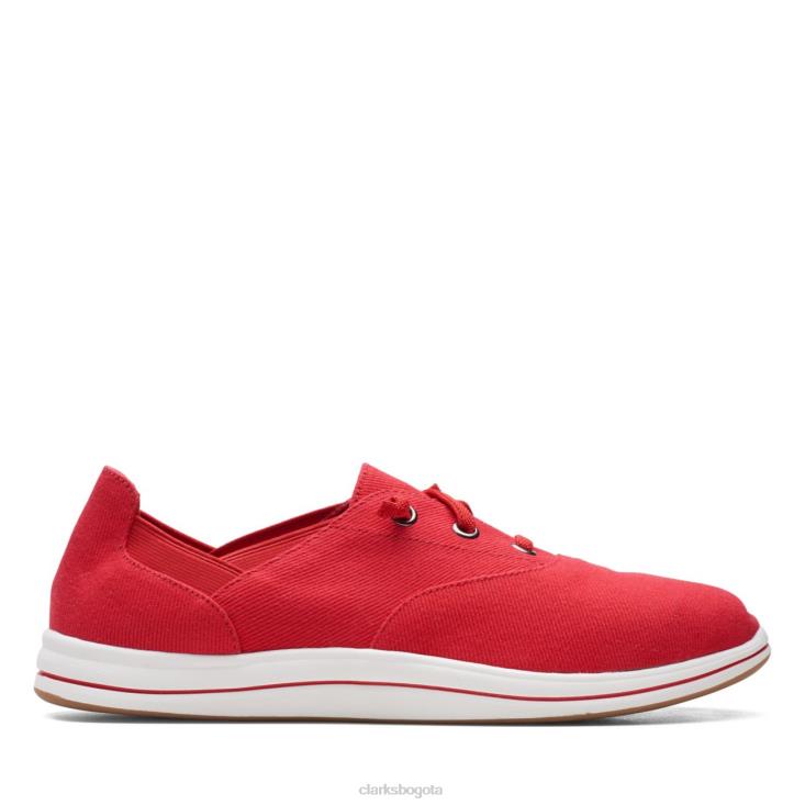 Clarks 0DX8L6536 clarks rojos brisa ave rojo mujer rojo