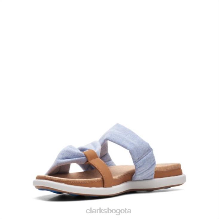 Clarks 0DX8L6537 clarks azul eliza skip azul mujer azul