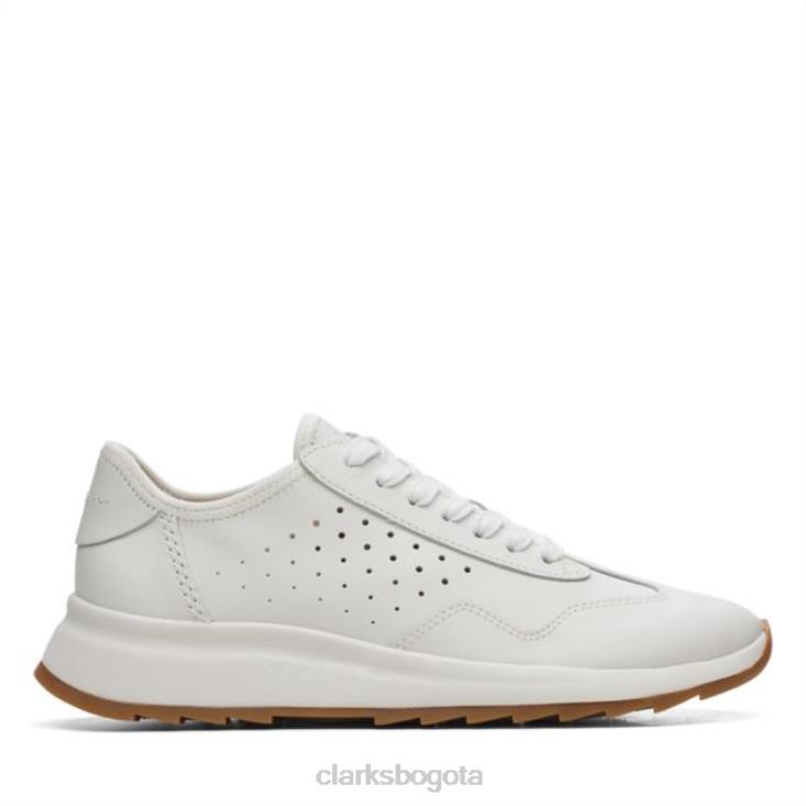 Clarks 0DX8L6541 dash lite lace cuero combinado blanco clarks cuero combinado blanco mujer cuero combinado blanco