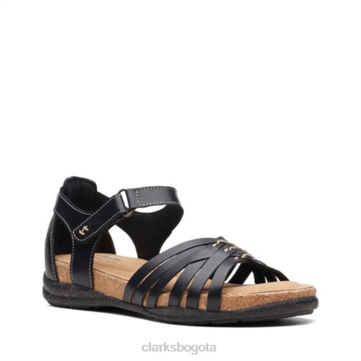 Clarks 0DX8L6549 roseville cove cuero negro clarks cuero negro unisexo cuero negro