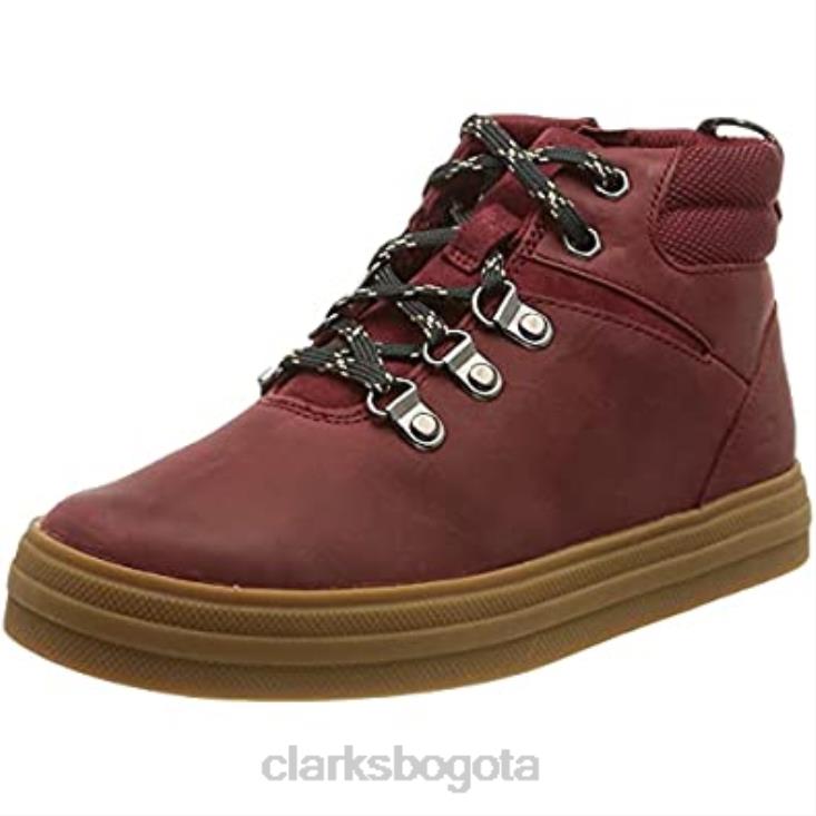 Clarks 0DX8L655 bota chukka nova walk k para niño clarks burdeos niños borgoña