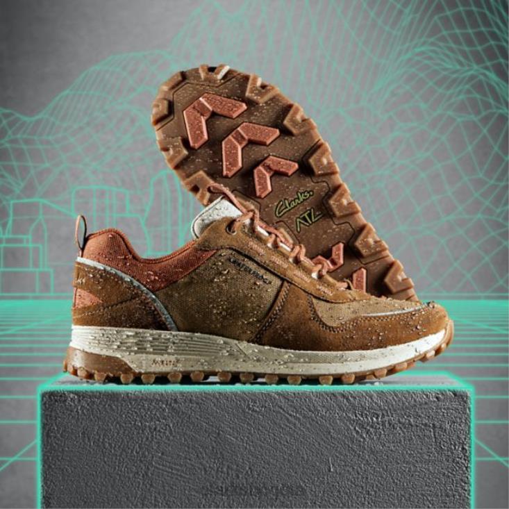 Clarks 0DX8L6570 clarks atl trek walk impermeable cognac combi cognac combi hombres combinación de coñac
