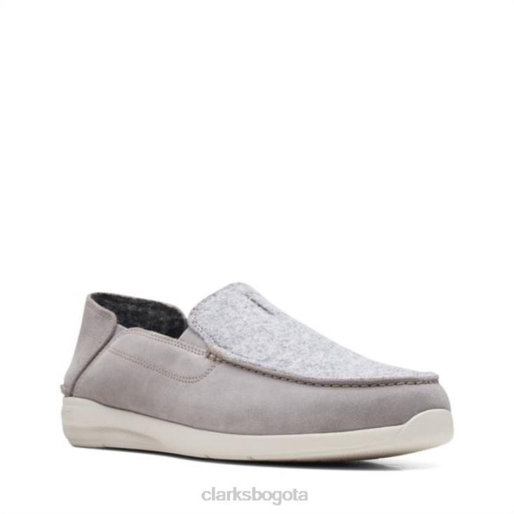 Clarks 0DX8L6575 clarks gamuza gris gorwstep gamuza gris hombres gamuza gris