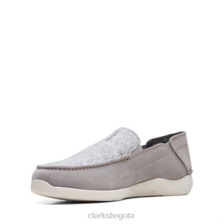 Clarks 0DX8L6575 clarks gamuza gris gorwstep gamuza gris hombres gamuza gris
