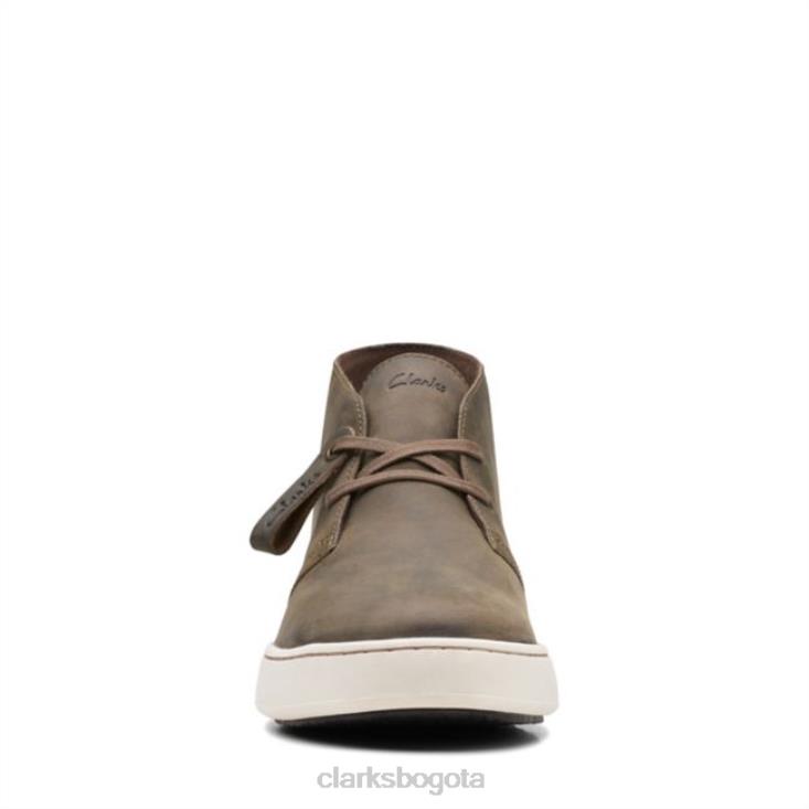 Clarks 0DX8L6578 bota safari clarks court lite cuero oliva cuero oliva hombres cuero oliva