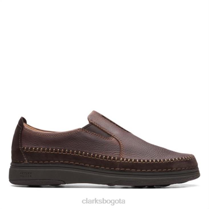 Clarks 0DX8L6583 naturaleza 5 walk combi marrón oscuro clarks combi marrón oscuro hombres combinado marrón oscuro