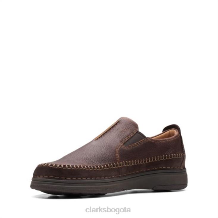 Clarks 0DX8L6583 naturaleza 5 walk combi marrón oscuro clarks combi marrón oscuro hombres combinado marrón oscuro