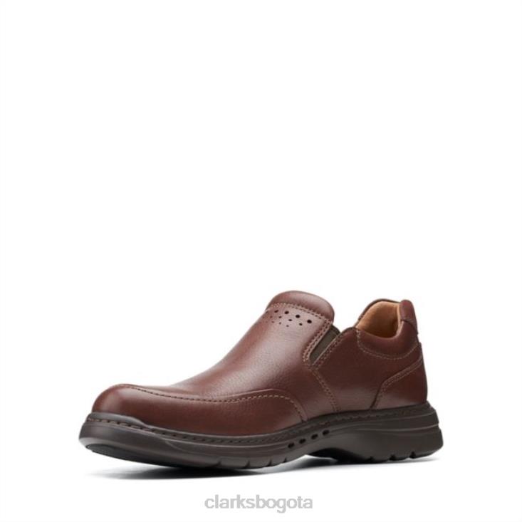 Clarks 0DX8L6589 un brawley step cuero caoba ny clarks cuero caoba ny hombres cuero caoba