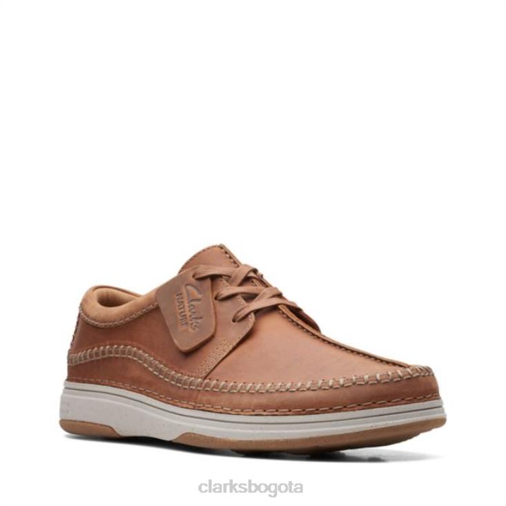 Clarks 0DX8L6593 clarks cera de abejas cuero naturaleza 5 corbata cera de abejas cuero hombres cuero de cera de abejas