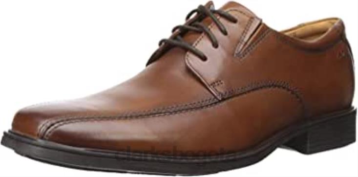 Clarks 0DX8L660 clarks oxford tilden walk para hombre de cuero color canela oscuro hombres cuero bronceado oscuro
