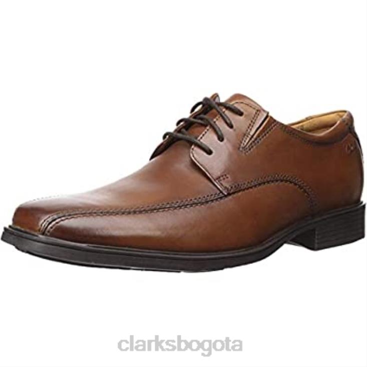 Clarks 0DX8L660 clarks oxford tilden walk para hombre de cuero color canela oscuro hombres cuero bronceado oscuro