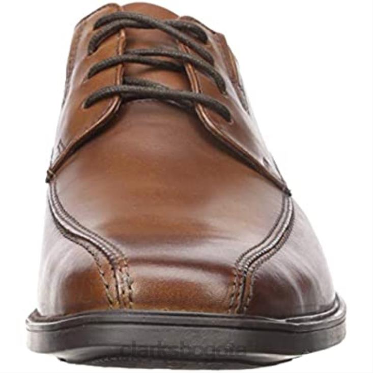 Clarks 0DX8L660 clarks oxford tilden walk para hombre de cuero color canela oscuro hombres cuero bronceado oscuro