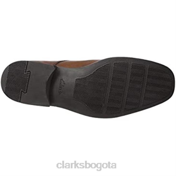 Clarks 0DX8L660 clarks oxford tilden walk para hombre de cuero color canela oscuro hombres cuero bronceado oscuro