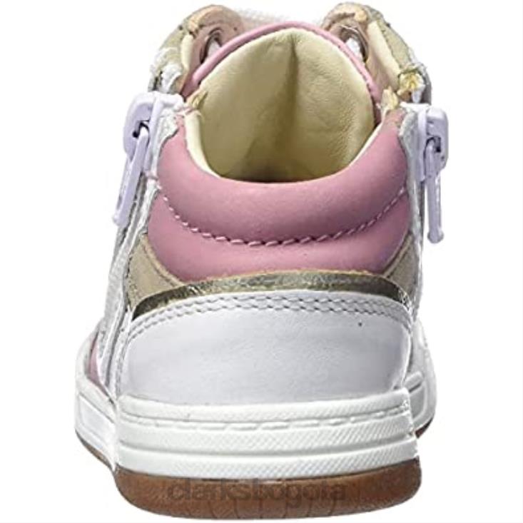 Clarks 0DX8L661 Zapatilla de niña fawn peak t clarks rosa piel niños cuero rosa