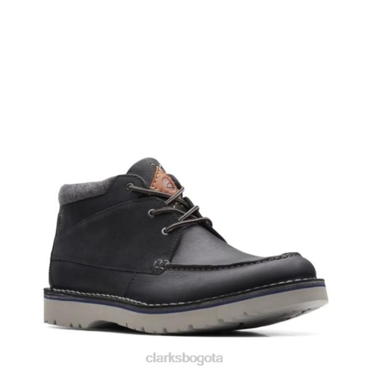 Clarks 0DX8L6616 cuero negro clarks eastford top cuero negro hombres cuero negro