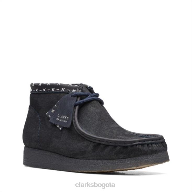 Clarks 0DX8L6618 Bota clarks wallabee azul denim sintético azul denim sintético hombres denim azul sintético