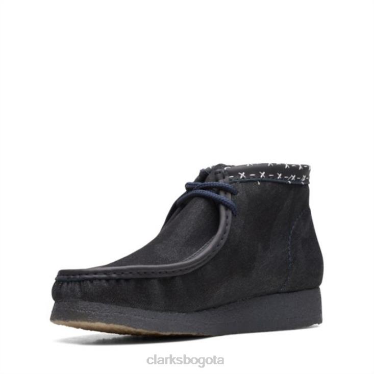 Clarks 0DX8L6618 Bota clarks wallabee azul denim sintético azul denim sintético hombres denim azul sintético