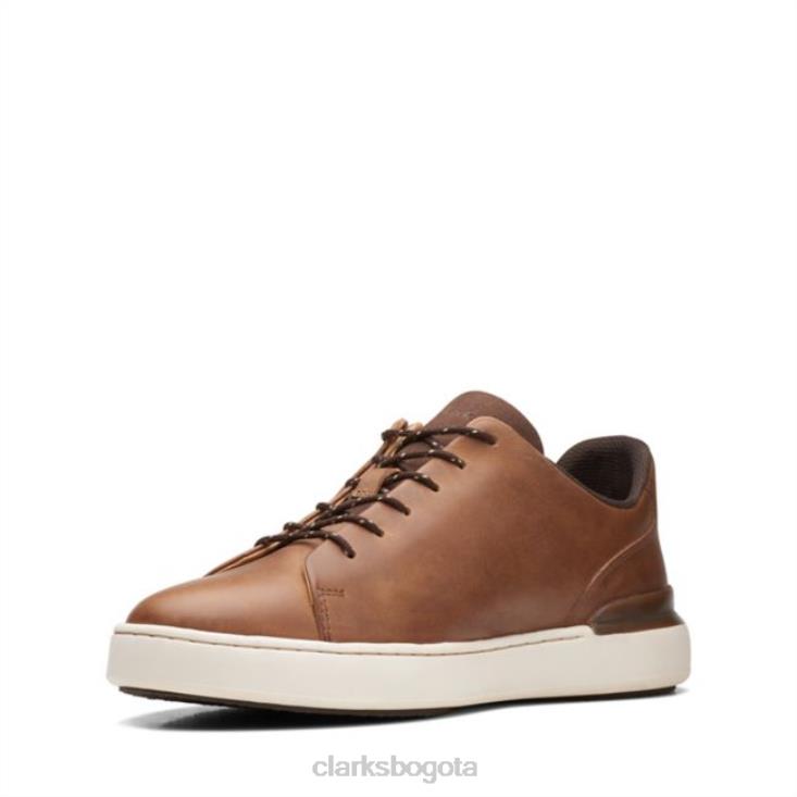 Clarks 0DX8L6625 Clarks tostado claro Court Lite Lace tostado claro hombres bronceado suave