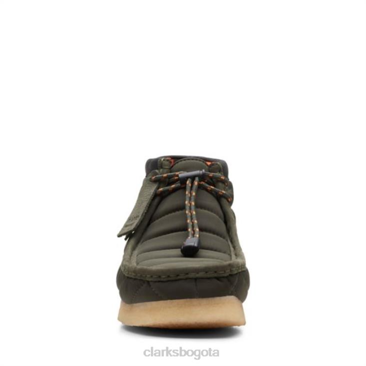 Clarks 0DX8L6628 Bota wallabee acolchada caqui Clarks acolchadas caqui hombres caqui acolchado