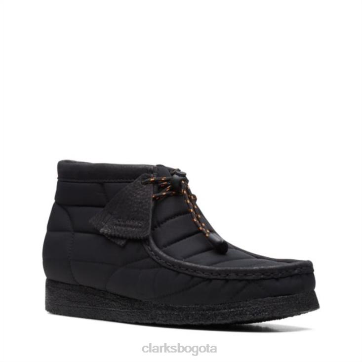 Clarks 0DX8L6629 bota wallabee acolchada negra clarks acolchada negra hombres acolchado negro