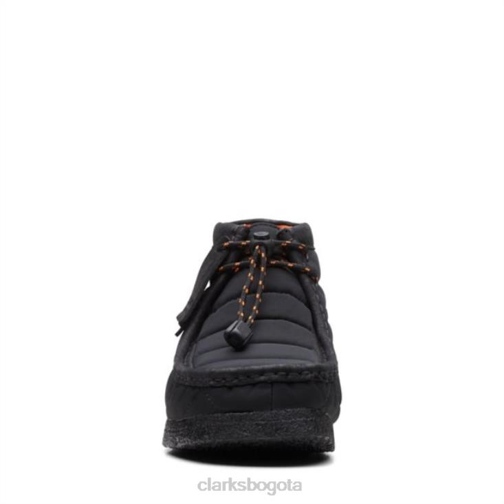 Clarks 0DX8L6629 bota wallabee acolchada negra clarks acolchada negra hombres acolchado negro