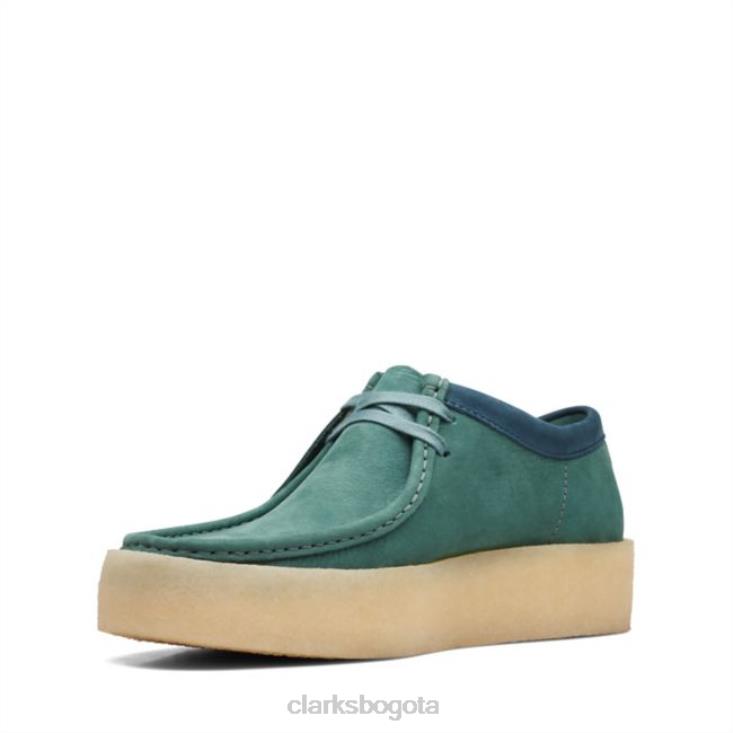 Clarks 0DX8L6636 taza wallabee verde azulado clarks verde azulado unisexo verde azulado