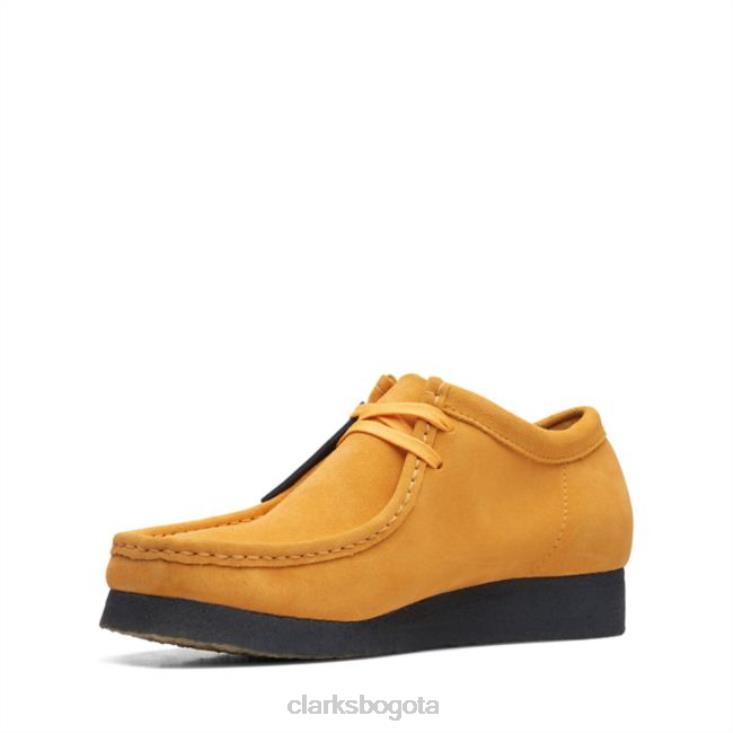 Clarks 0DX8L6637 wallabee amarillo bajo/azul clarks amarillo bajo/azul hombres amarillo azul