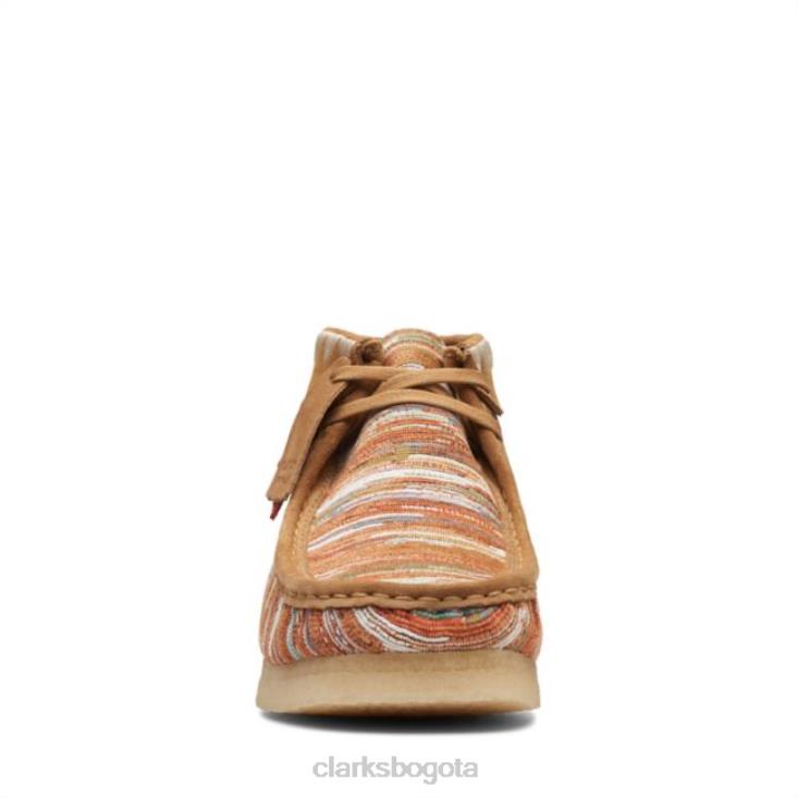 Clarks 0DX8L6641 Tela de jengibre de Clarks bota wallabee tela de jengibre hombres tela de jengibre