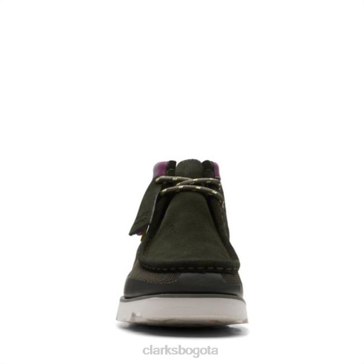Clarks 0DX8L6643 combi verde clarks wallabee 20 gtx combi verde unisexo combinación verde