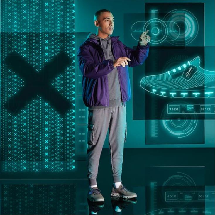 Clarks 0DX8L6667 punto gris clarks naturaleza x lo punto gris hombres punto gris