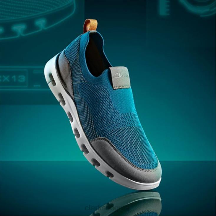 Clarks 0DX8L6669 naturaleza x facilidad verde azulado clarks verde azulado hombres verde azulado